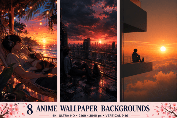 Download Sunset Balcony Wallpaper Background - Set Collection