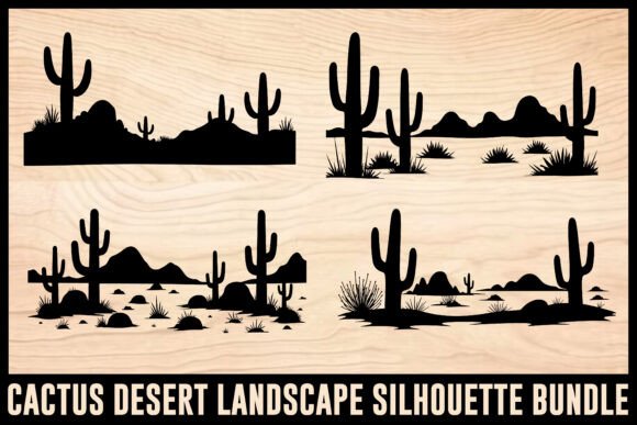 Download Cactus Desert Landscape Set - Set Collection