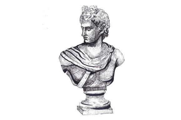 Download Apollo Sketch - Ink Ancient Sketch - Premium Resources