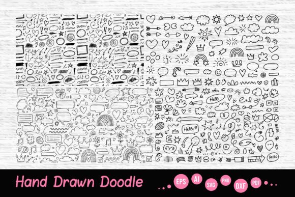 Download Mega SVG Hand Drawn Doodle Set - Set Collection