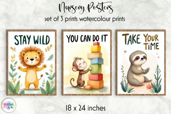 Download Wild Animal Affirmation Poster Set - Set Collection
