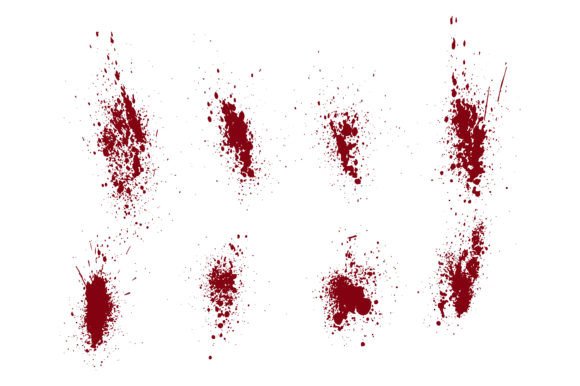 Download Ink Blot Set of Blood Background - Set Collection