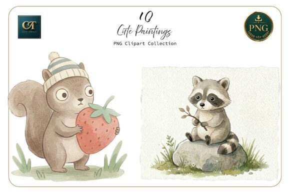 Download Cute Animal Drawings Set - Set Collection