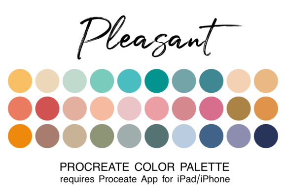 Download Pleasant Procreate Color Palette - Palette Collection
