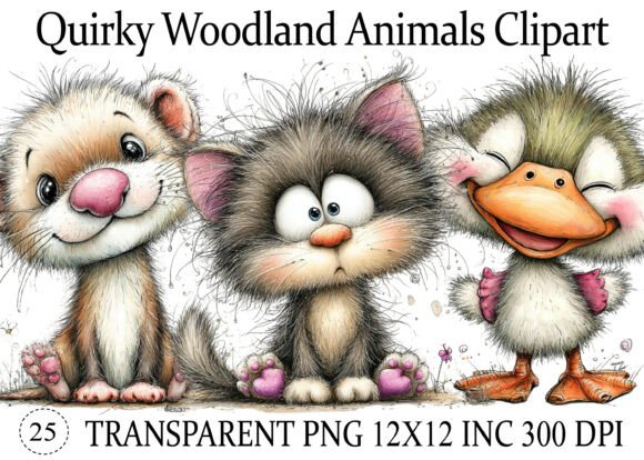 Download Quirky Woodland Animals PNG Clipart - Woodland animals png Collection