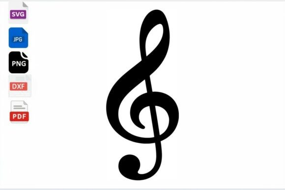 Download Treble Clef SVG Music Symbol Instant - Symbol Collection