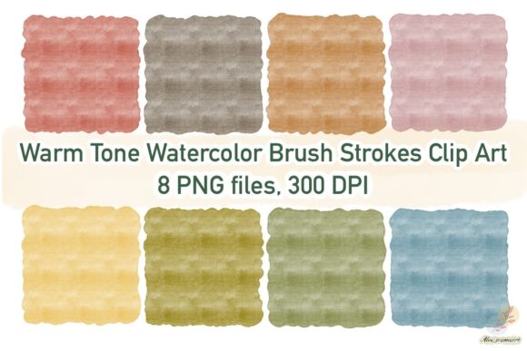 Download Warm Tone Watercolor Brush Strokes Set - Set Collection