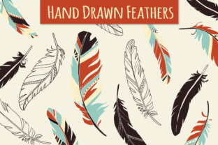 Download Hand Drawn Feathers Set - Set Collection