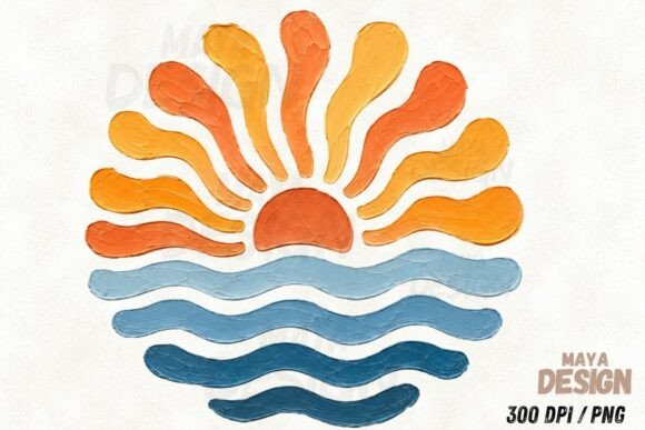 Download Abstract Sunset Waves PNG, Coastal Ocean - Set Collection