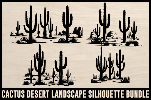 Download Cactus Desert Landscape Set - Set Collection