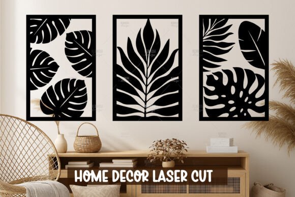 Download Monstera Set Wall Art SVG - Set Collection