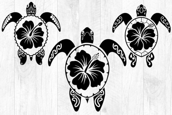 Download Tribal Sea Turtle SVG, Hibiscus SVG File - Tribal Collection