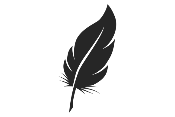 Download Quill Icon. Bird Feather Symbol. Black W - Symbol Collection