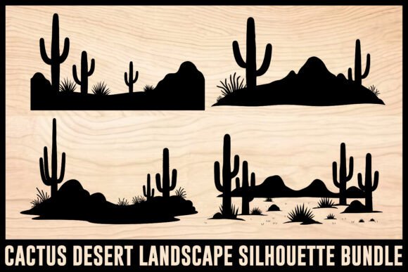 Download Cactus Desert Landscape Set - Set Collection